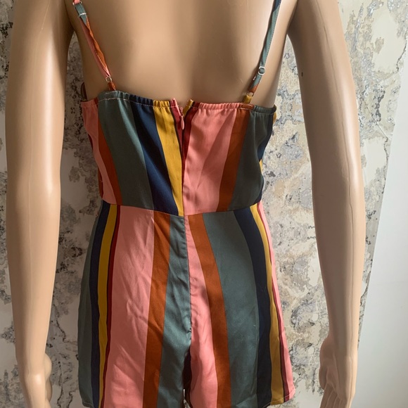 MULTICOLOURED STRIPPED ROMPER ! - Picture 5 of 5